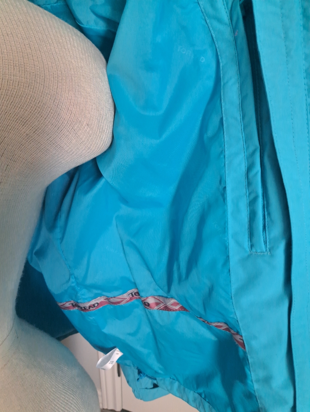 TOREAD windbreaker Trekking jacket waterproof baby blue shell hiking ladies XXL* - Picture 7 of 10